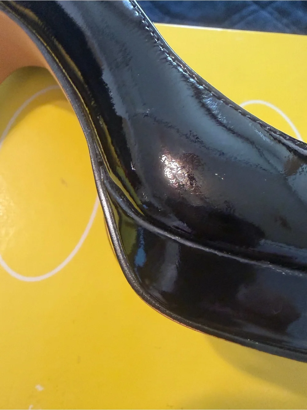 Black Patent Leather Circa Joan & David Heels